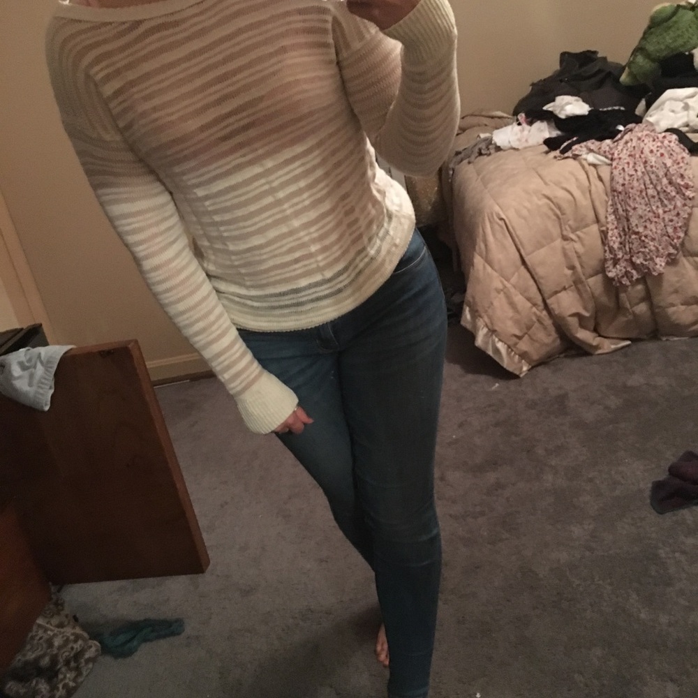 See-through sweater